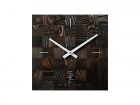 Часы настенные SLT 5195 CHESS BLACK WOOD в Ярково - yarkovo.mebel-nsk.ru | фото