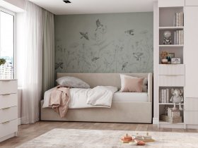 Диван-кровать Бенто (крем) в Ярково - yarkovo.mebel-nsk.ru | фото