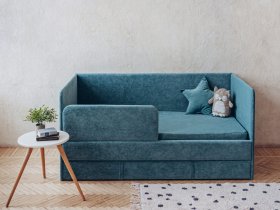 Диван-кровать Happy (бирюзовый) в Ярково - yarkovo.mebel-nsk.ru | фото