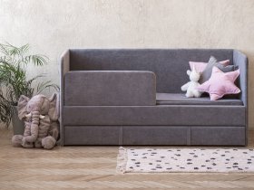 Диван-кровать Happy (темно-серый) в Ярково - yarkovo.mebel-nsk.ru | фото