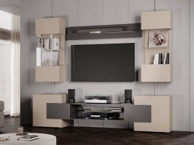 Гостиная Фэнтези (кашемир/графит) в Ярково - yarkovo.mebel-nsk.ru | фото