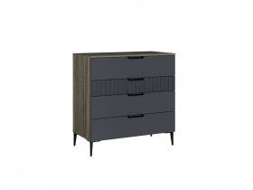 Комод 900 4ящ. Км052.0.001 Борнео (джара темная/хангва) в Ярково - yarkovo.mebel-nsk.ru | фото