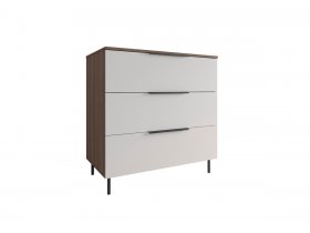 Комод 900 Роза (орех франклин карамельный/бежевый скин) в Ярково - yarkovo.mebel-nsk.ru | фото