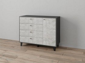 Комод «Катрин-13» (графит/мальта) в Ярково - yarkovo.mebel-nsk.ru | фото