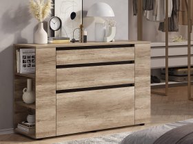 Комод КМ-06 Энигма (венге/дуб каньон) в Ярково - yarkovo.mebel-nsk.ru | фото