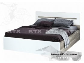 Кровать двуспальная 1,6 м  Наоми КР-11 в Ярково - yarkovo.mebel-nsk.ru | фото