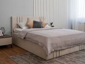 Кровать двуспальная 1,8м с подъем. мех. Леванте в Ярково - yarkovo.mebel-nsk.ru | фото