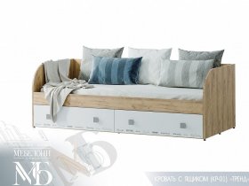 Кровать с ящиками Тренд КР-01 в Ярково - yarkovo.mebel-nsk.ru | фото