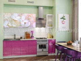 Кухонный гарнитур Вишневый цвет в Ярково - yarkovo.mebel-nsk.ru | фото