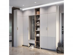 Модульная прихожая Пандора (кашемир/MF03) в Ярково - yarkovo.mebel-nsk.ru | фото