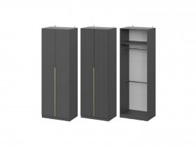 Шкаф ШК-75 Эккервуд (графит) в Ярково - yarkovo.mebel-nsk.ru | фото